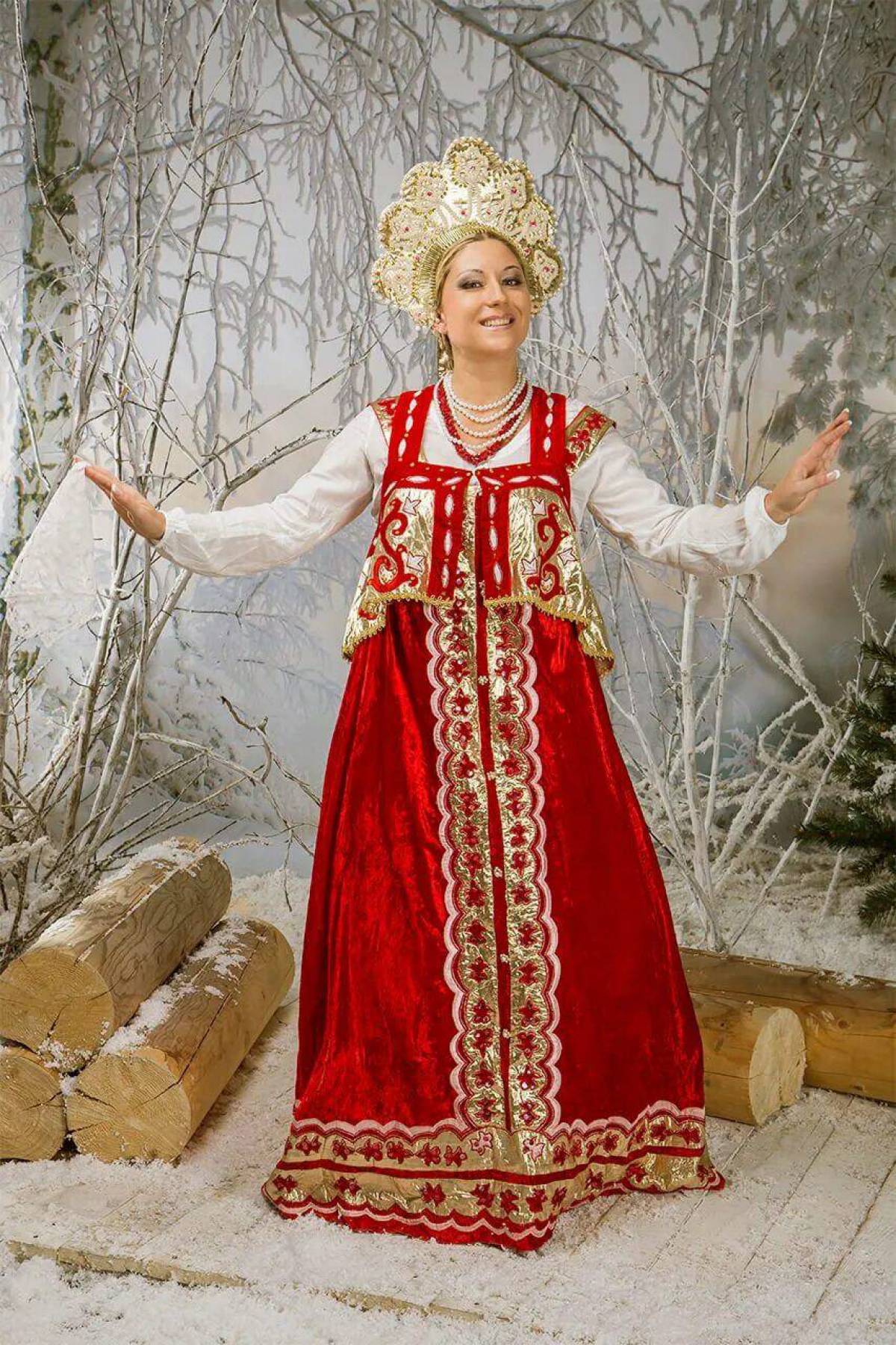 Girls in Slavic costumes in Shizuoka