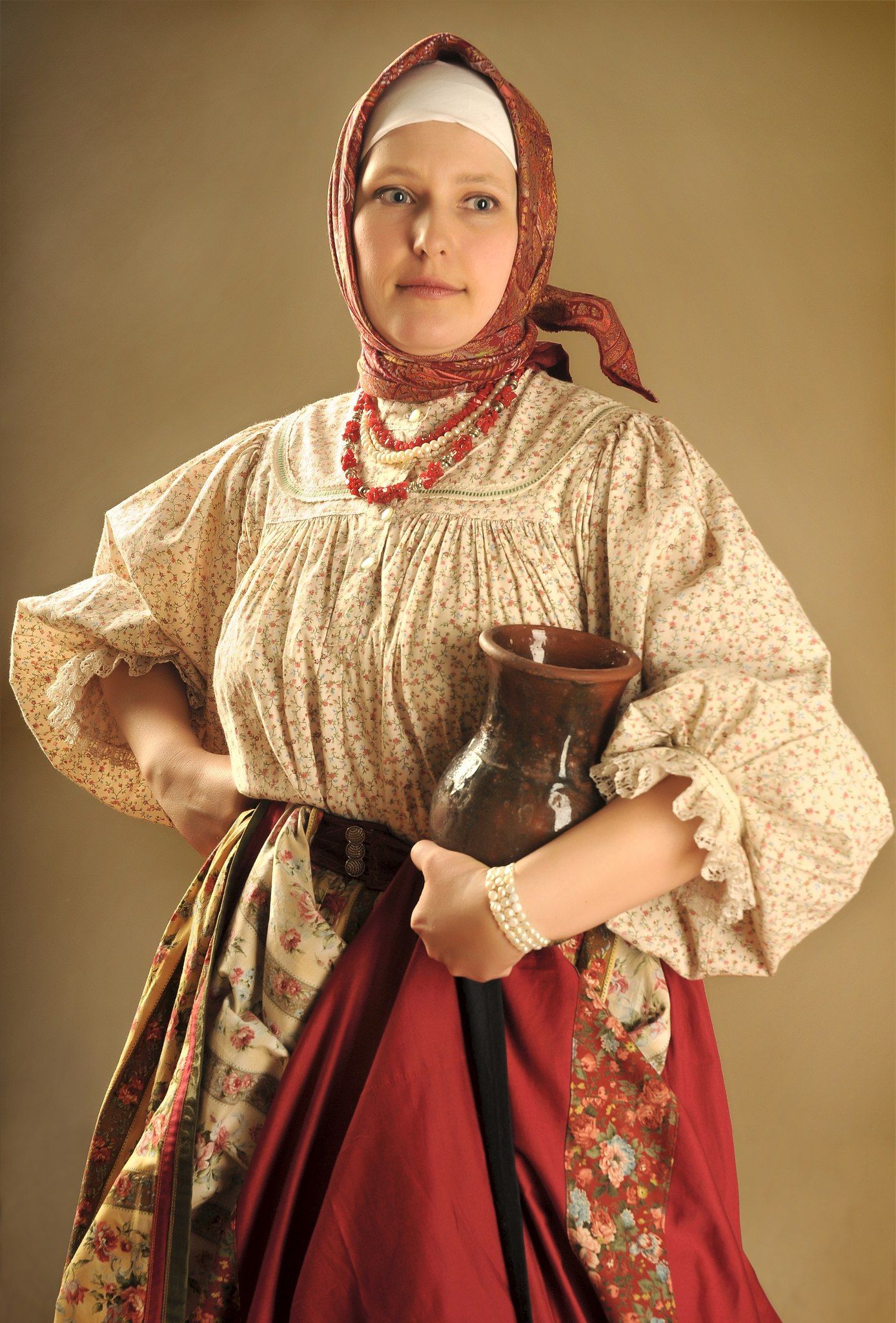 Girls in Slavic costumes in Shizuoka